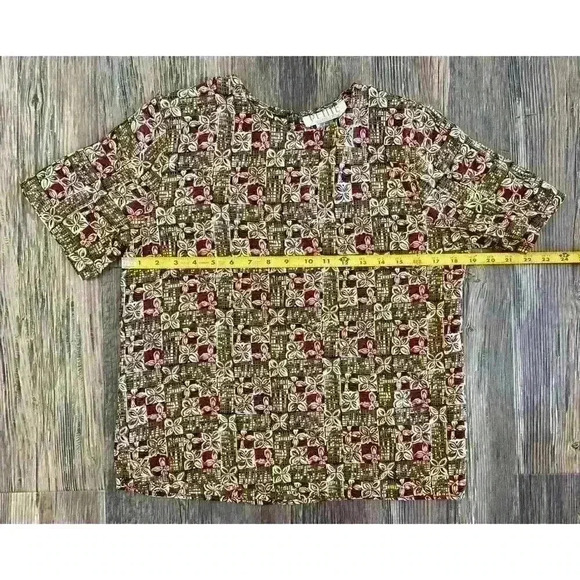 Petite Sophisticate Skirt Set Women’s Sm Brown Red Floral 2-Pc Vtg Fall Fashion - Picture 6 of 16